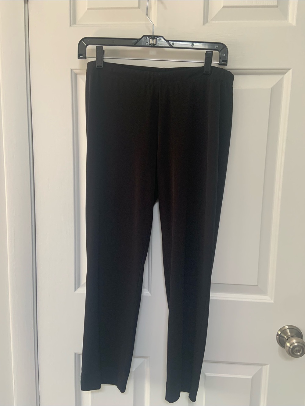 Clara Sun Woo Black Elastic-Waist Straight Pants